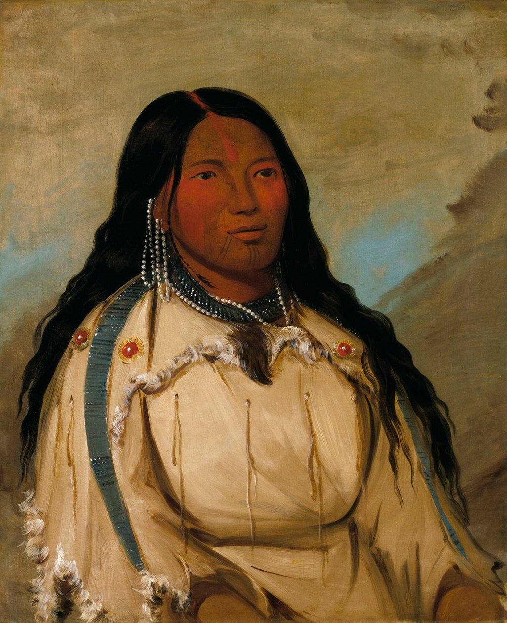 Tow-ée-ka-wet, uma mulher Cree de George Catlin