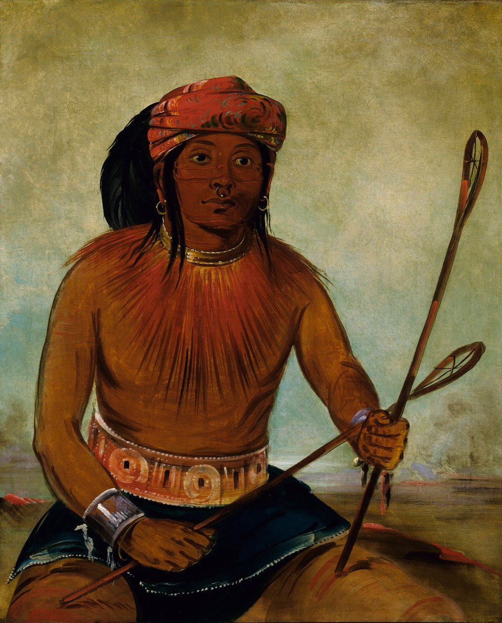 Tul-lock-chísh-ko, bebe o sumo da pedra de George Catlin