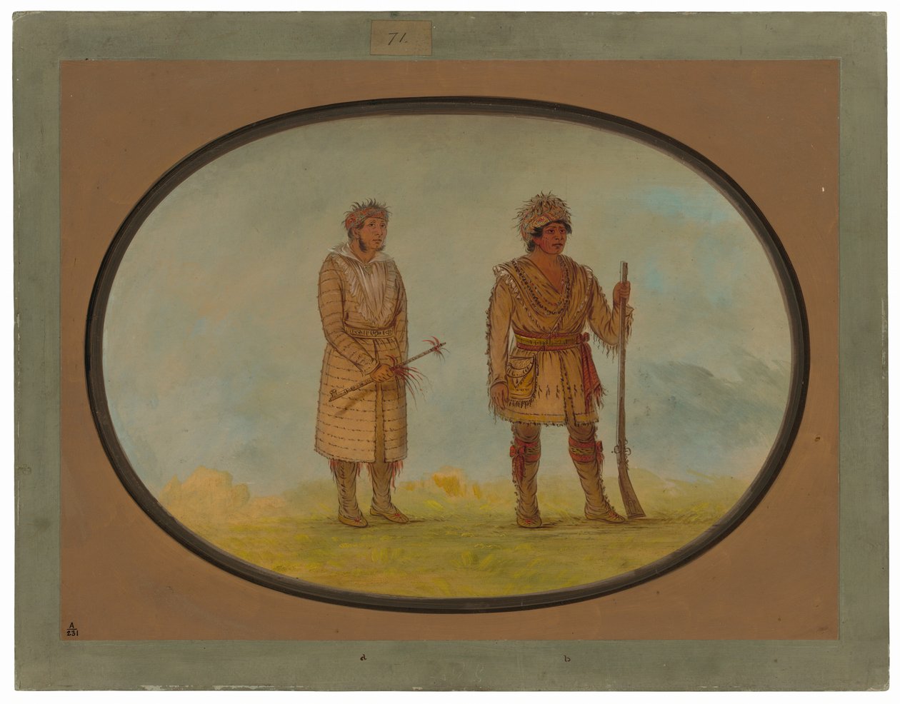 Dois chefes Cherokee de George Catlin