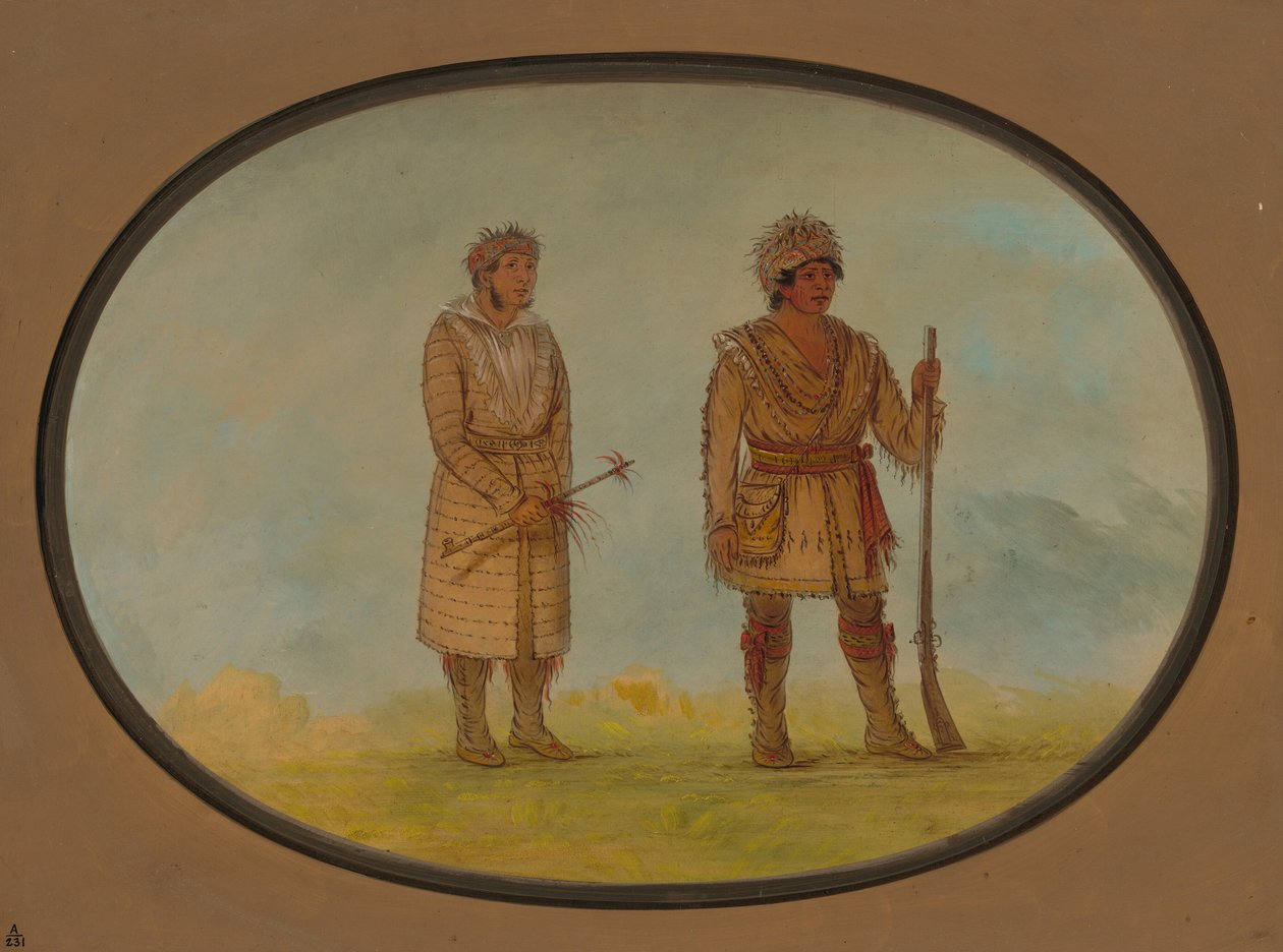 Dois Chefes Cherokee, 18611869. de George Catlin