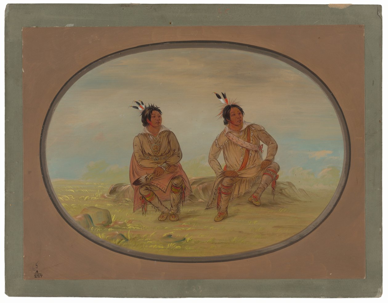 Dois índios Choctaw de George Catlin