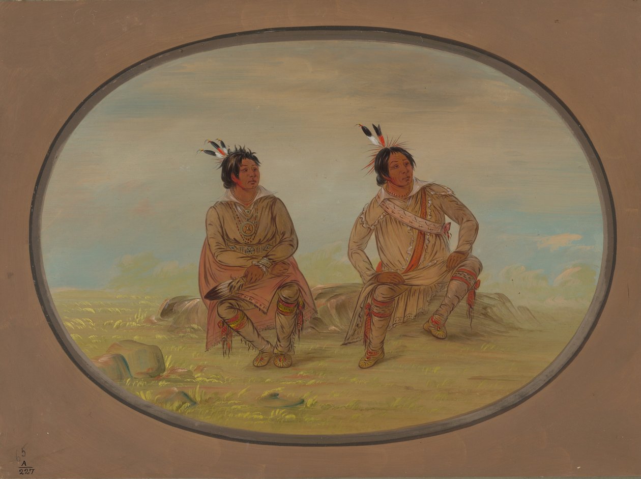 Dois índios Choctaw, 18611869. de George Catlin