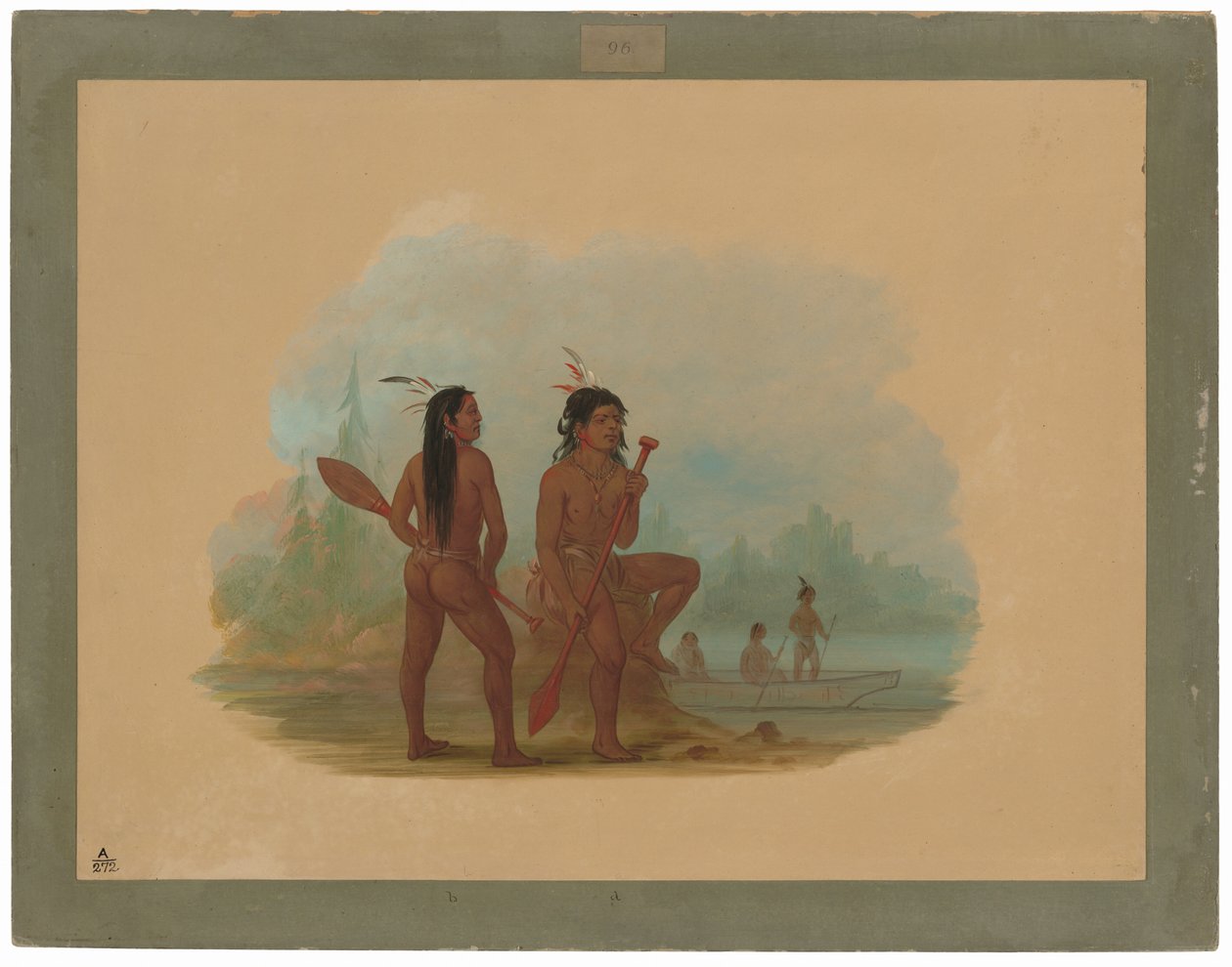 Dois jovens Hyda de George Catlin