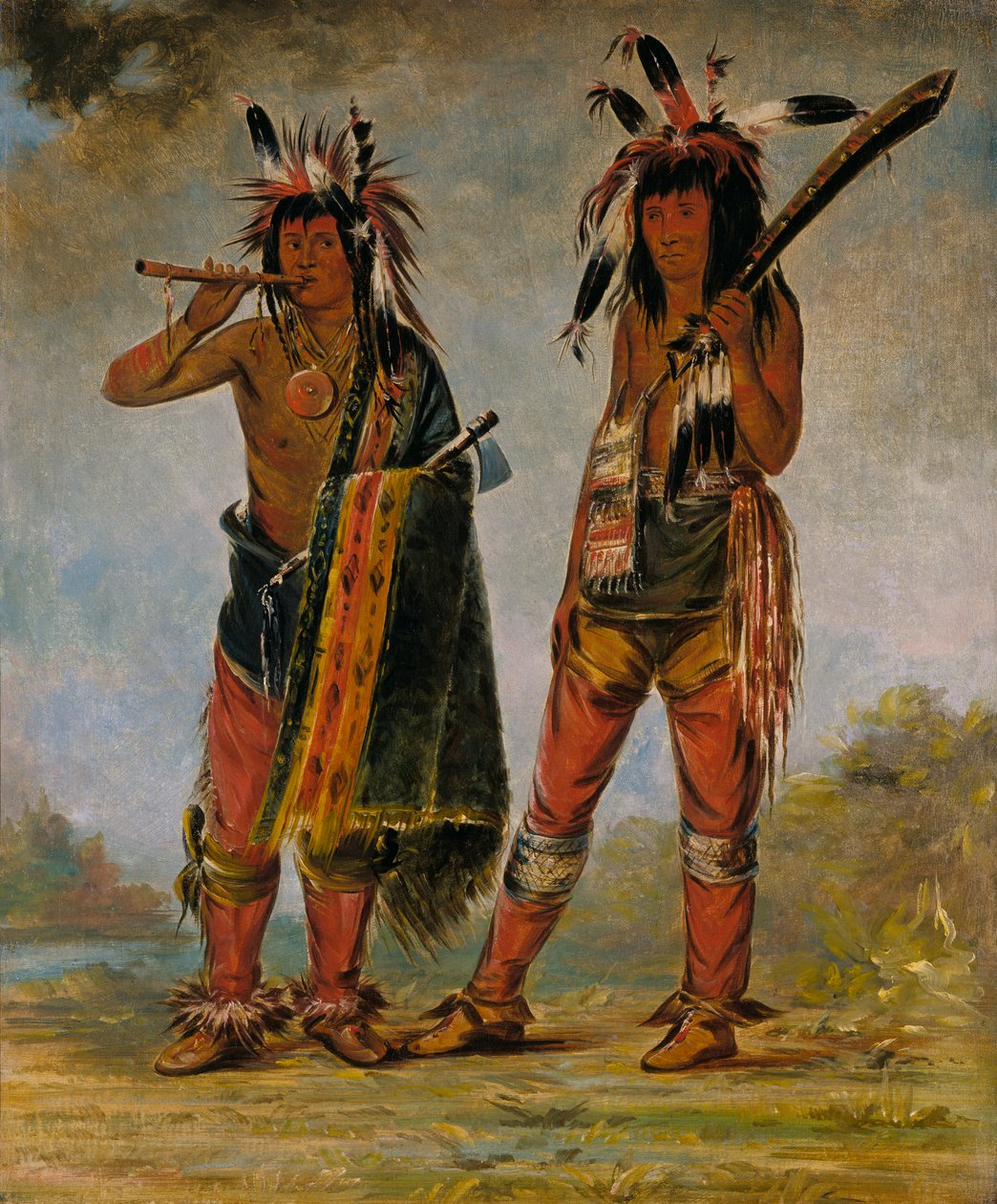 Dois rapazes, 1835 ou 1836. de George Catlin