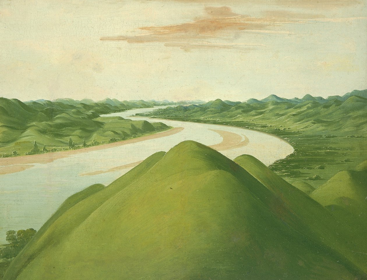 Vista em "Cross Timbers", Texas de George Catlin