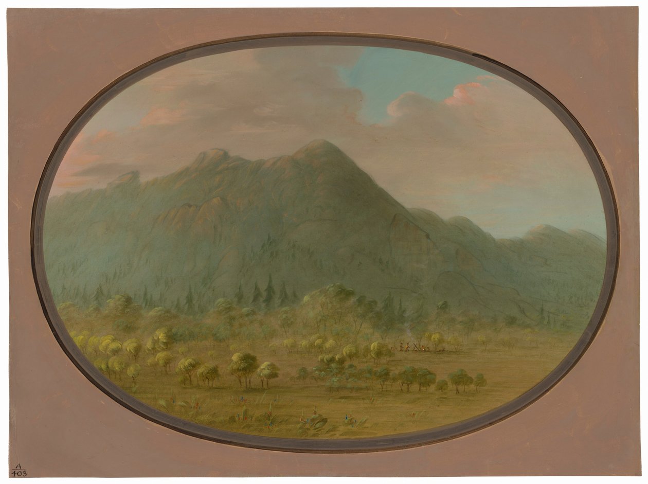Vista nas montanhas de cristal de George Catlin