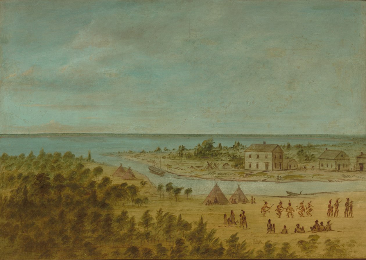 Vista de Chicago em 1837, 18611869. de George Catlin
