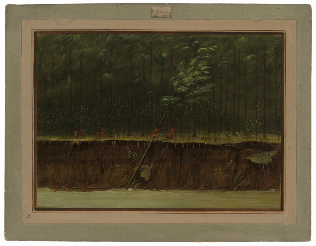 Vista do Baixo Mississippi de George Catlin