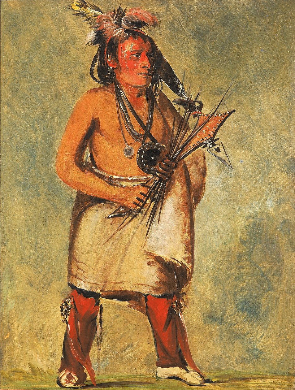 Wa-kon-chásh-kaw, Aquele que vem no trovão de George Catlin