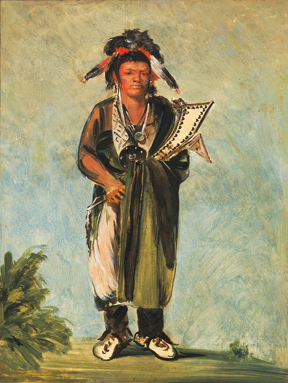 Wah-kón-ze-kaw, A Serpente, 1828. de George Catlin