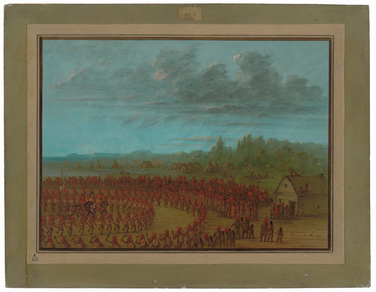 Dança de Guerra dos Saukies de George Catlin