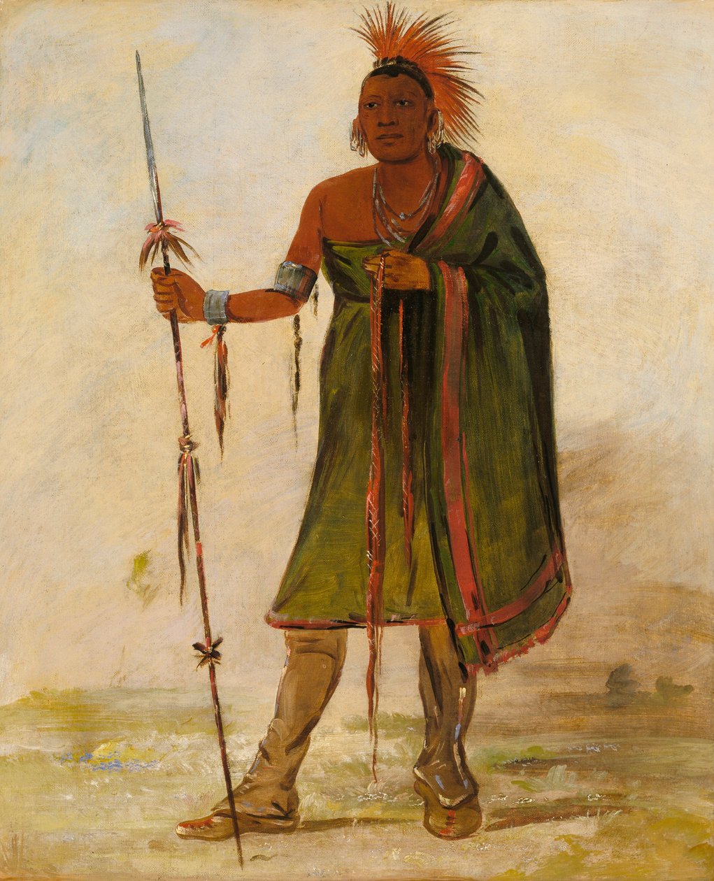 Wash-ím-pe-shee, Louco, um Guerreiro Distinto de George Catlin
