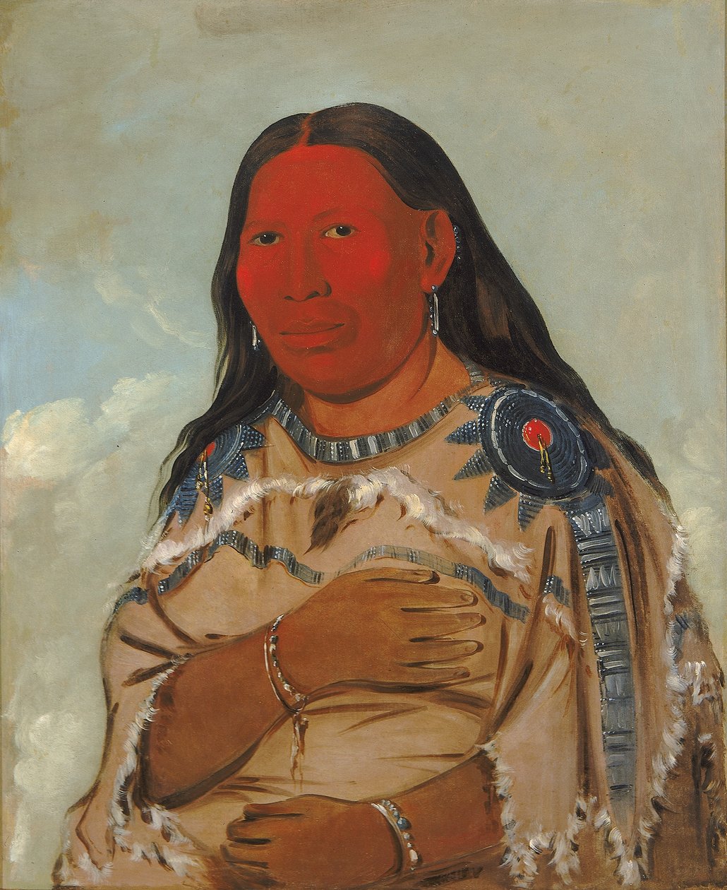 Mulher de Dois Corvos de George Catlin