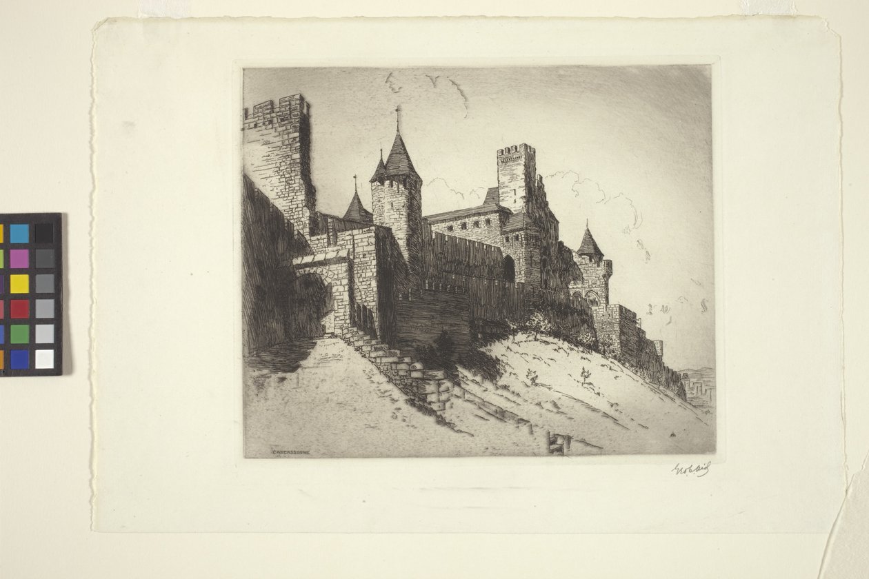 Carcasonne (tinta) de George Charles Aid