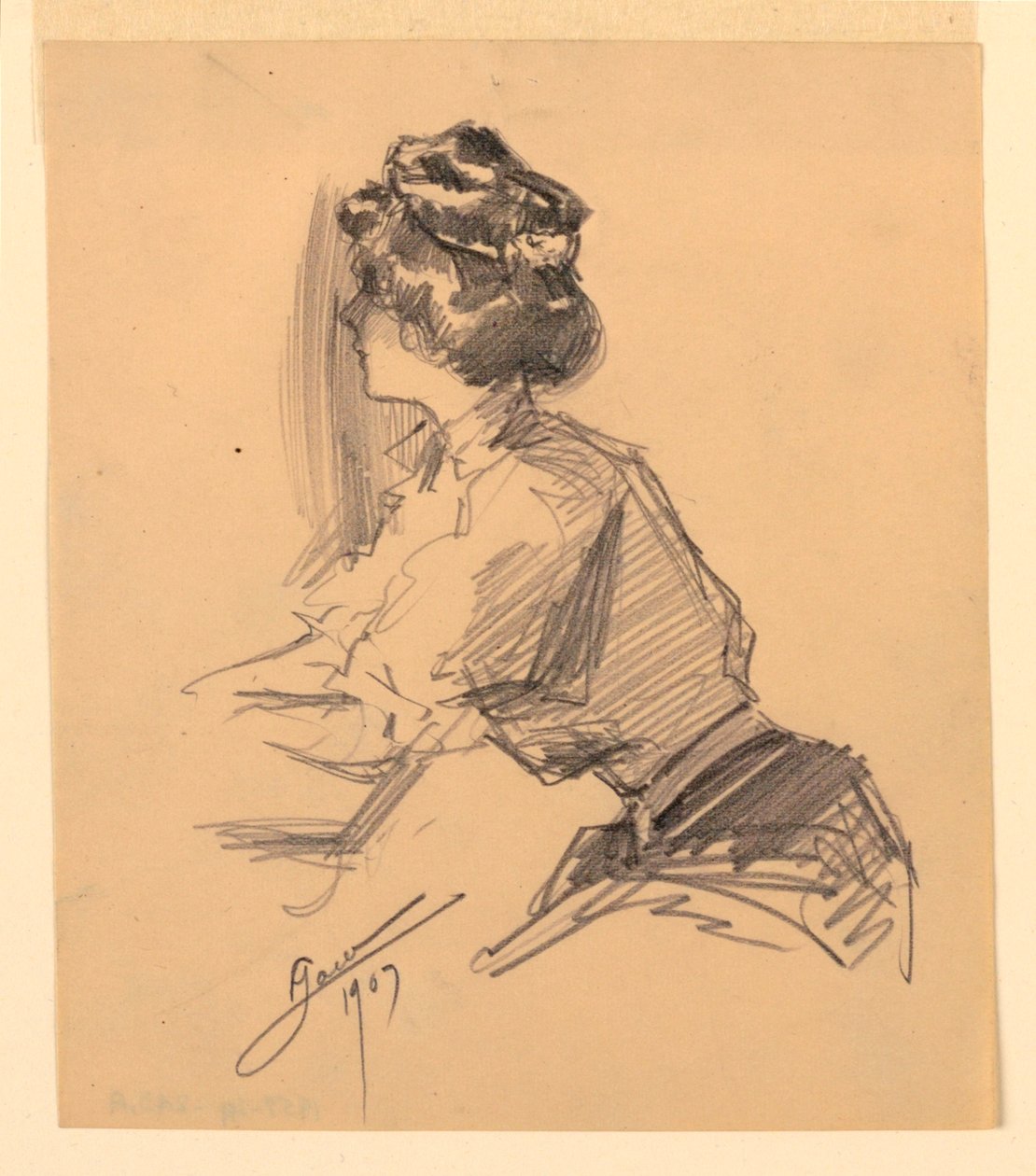 Mulher sentada de George Charles Aid