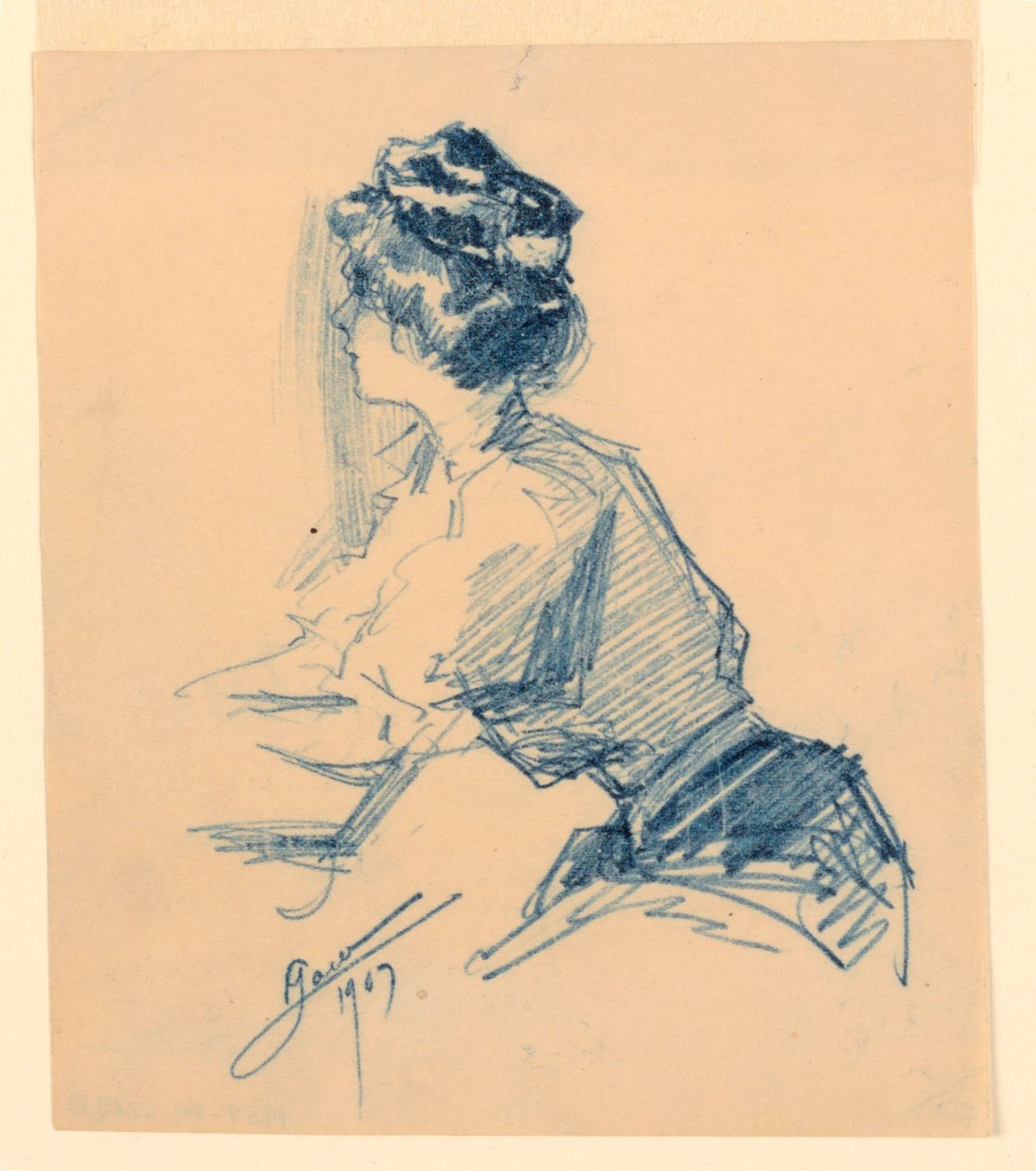 Mulher sentada de George Charles Aid