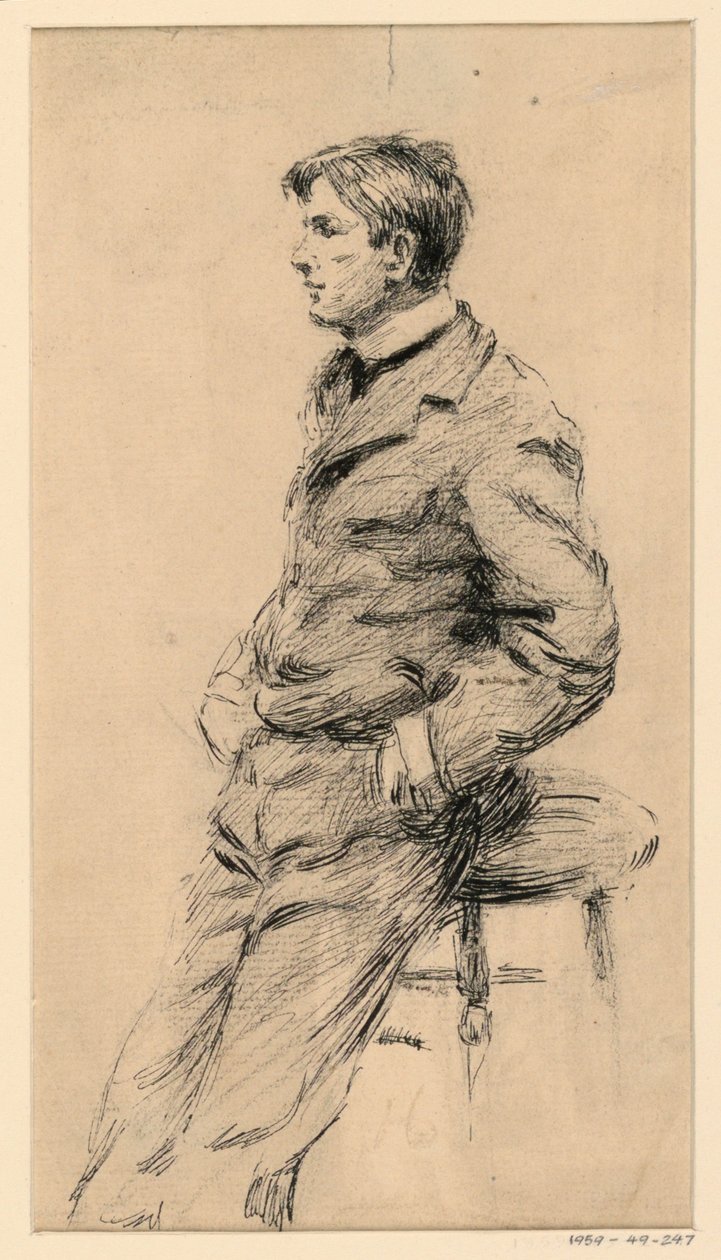 Esboço de um jovem de George Charles Aid
