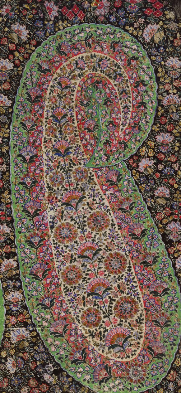Design de tecido para xales Paisley, c.1871 de George Charles Haite