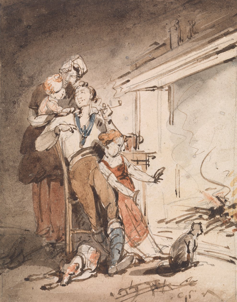 Um Marinheiro e a sua Família de George Chinnery