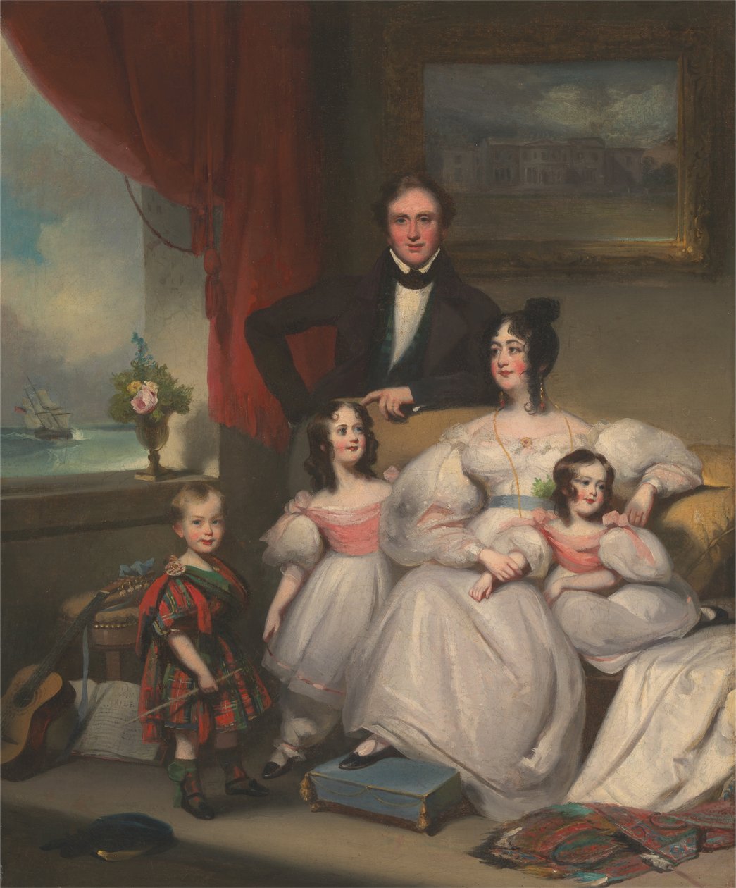 Uma família inglesa em Macau de George Chinnery
