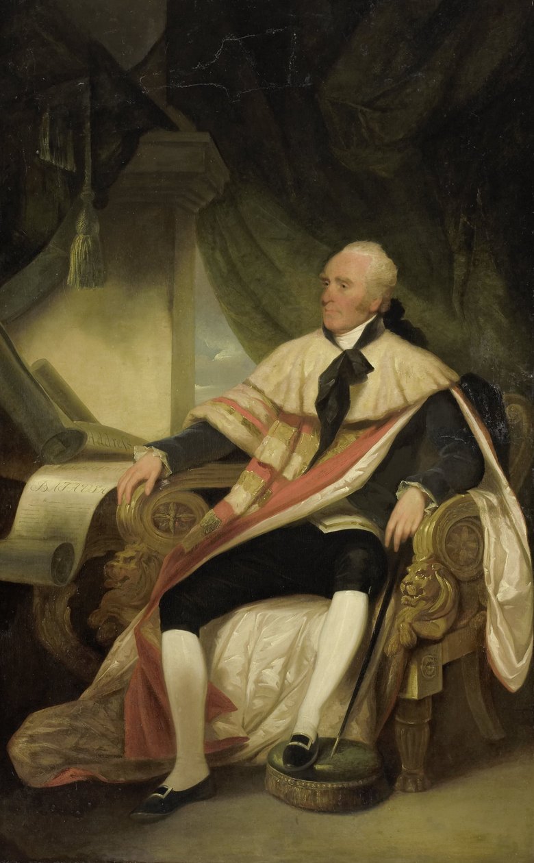 Gilbert Elliot, 1º Conde de Minto (1751-1814), Vice-Rei da Índia Britânica e Governador Geral das Índias Orientais Holandesas (1812-14) de George Chinnery