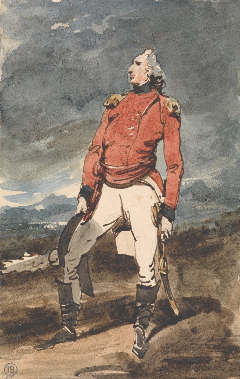 Estudo para o Retrato de um Oficial Militar de George Chinnery