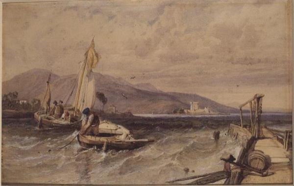 Castelo Douglas, Loch Leven de George Clarkson Stanfield