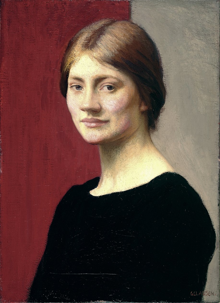 Uma garota de preto de George Clausen