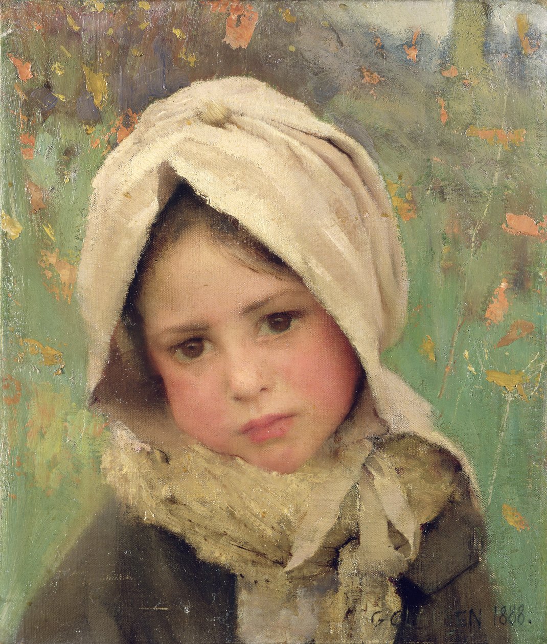 Uma criança pequena de George Clausen