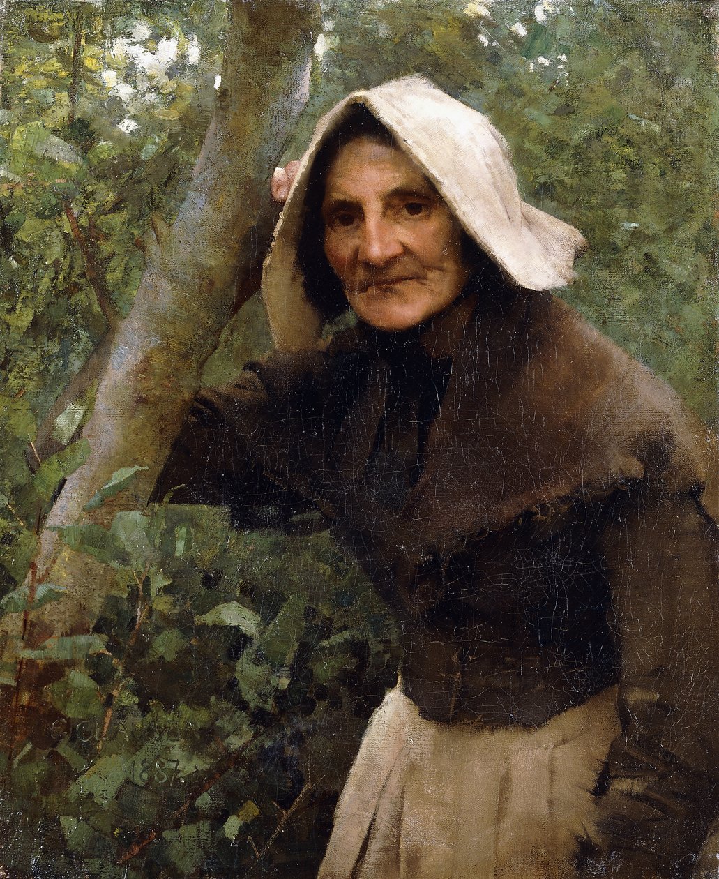 A Toiler Still; Uma velha, North Lincolnshire de George Clausen