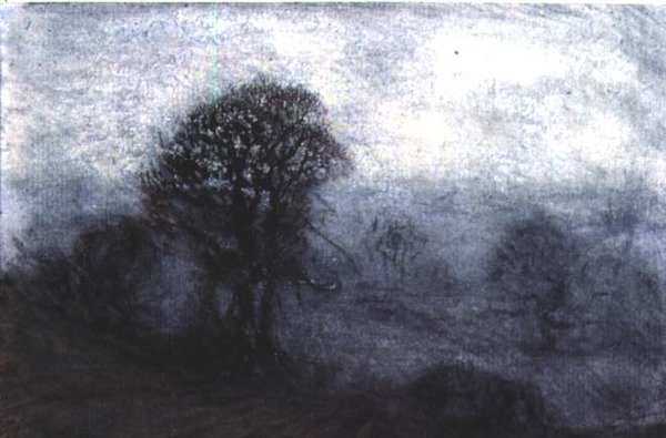 Uma noite de inverno de George Clausen