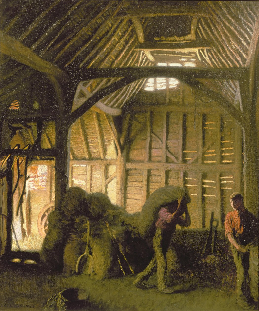 Um antigo celeiro de George Clausen