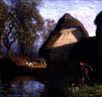 Na parte de trás do celeiro de George Clausen