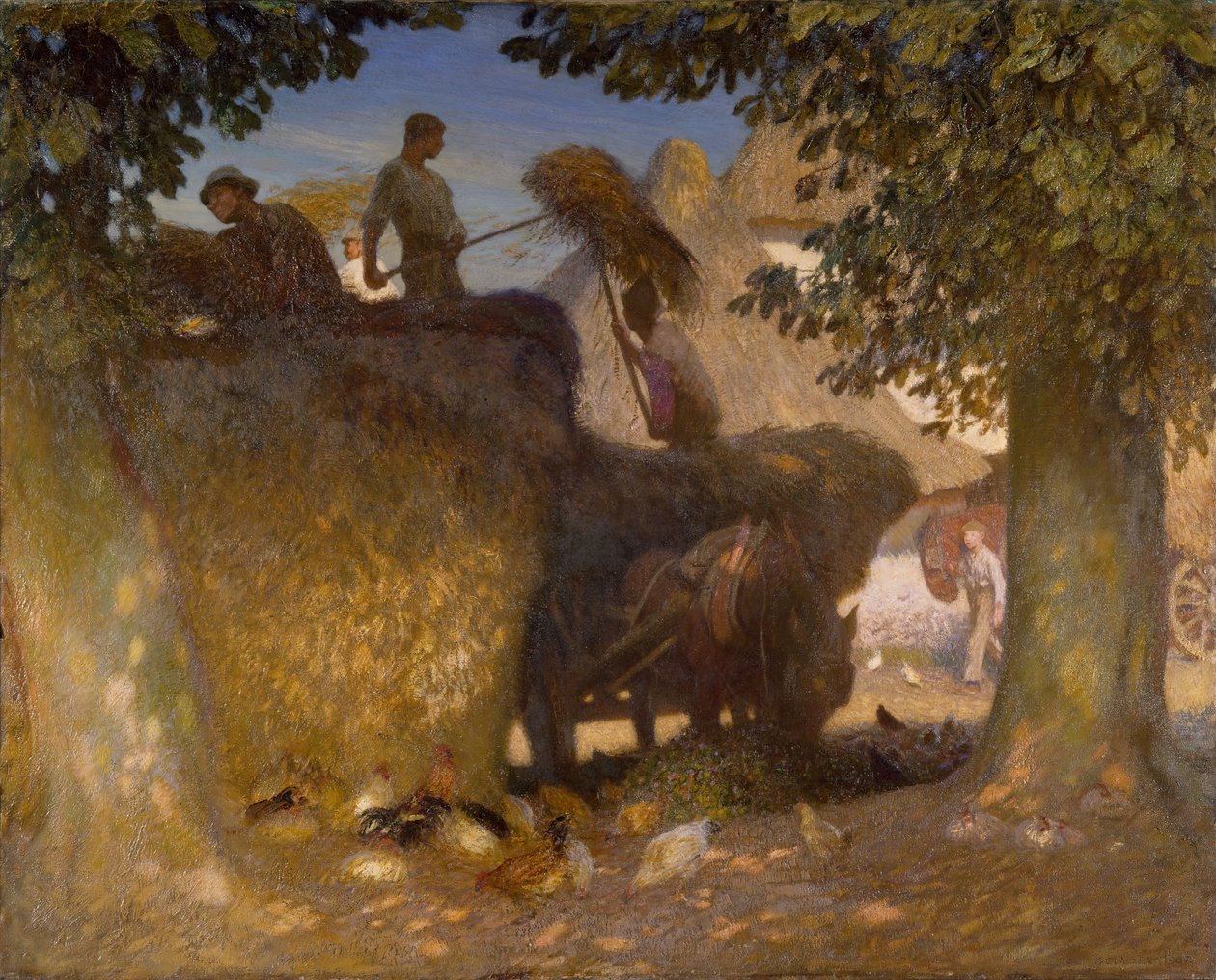 Construindo o Rick, 1907. de George Clausen