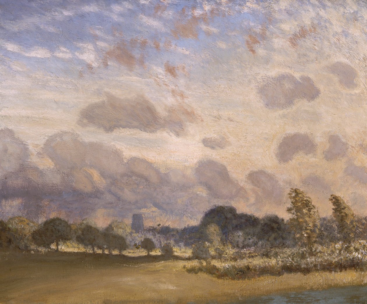 Clavering Church, c1908. de George Clausen