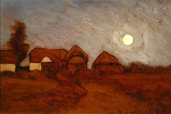Fazendas ao luar de George Clausen