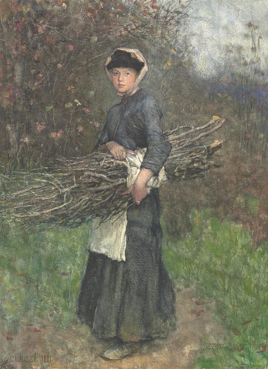 Juntando Lenha de George Clausen
