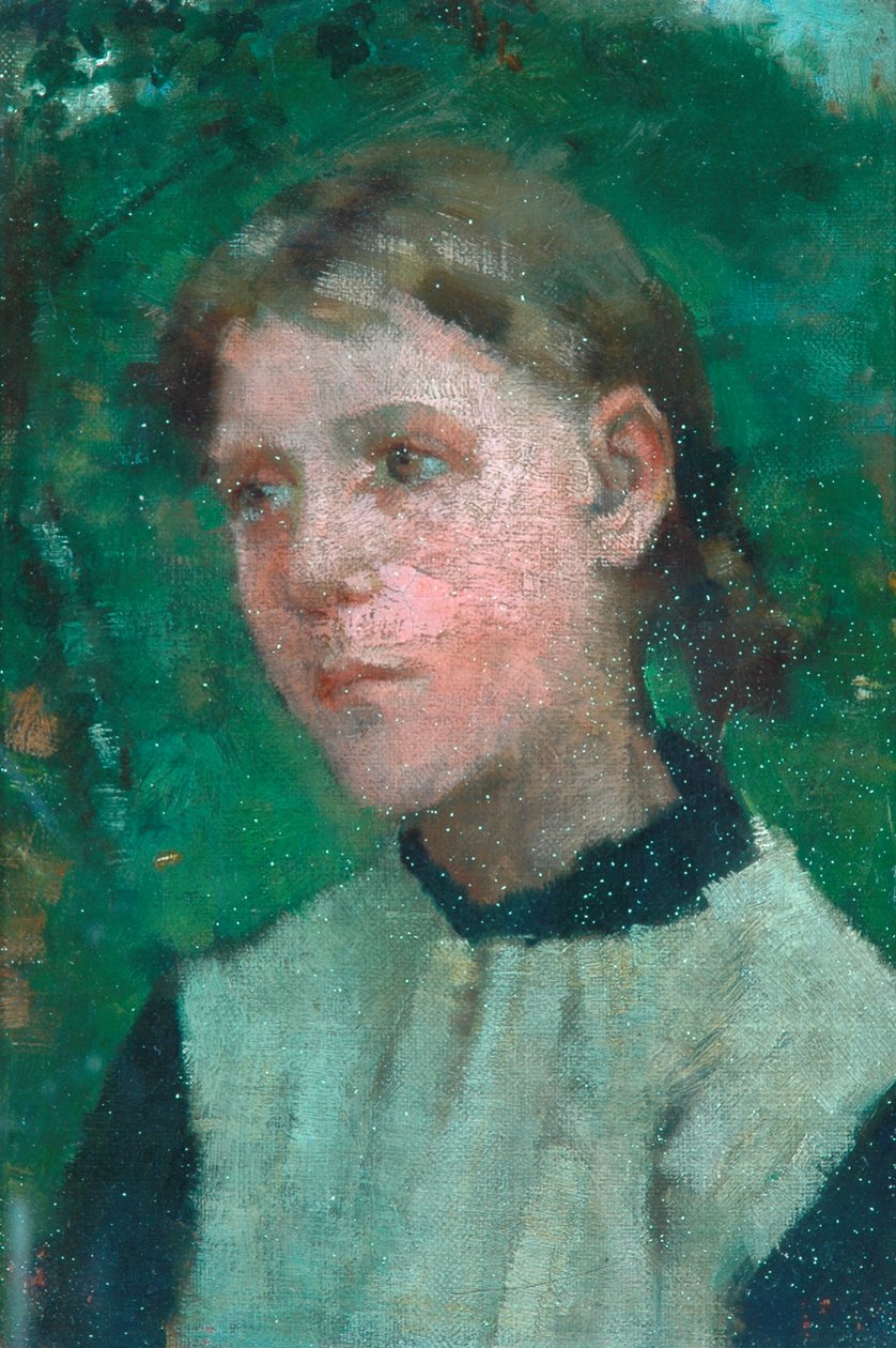 Cabeça de uma menina de George Clausen