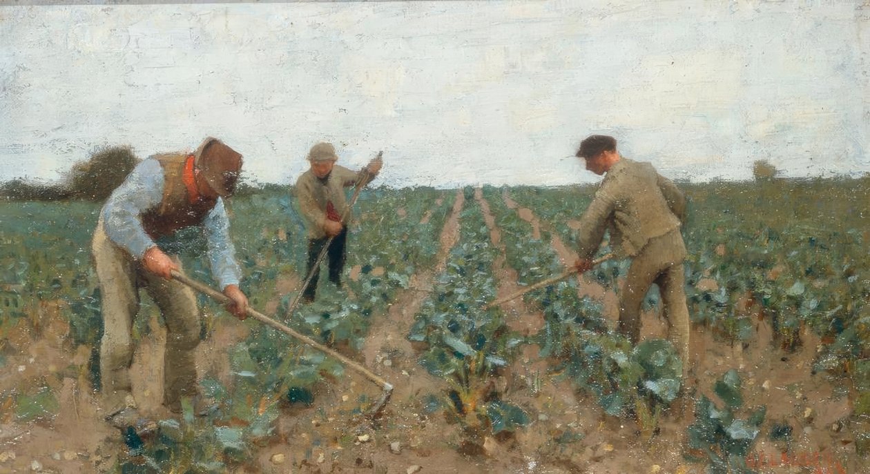 Cavando a terra de George Clausen