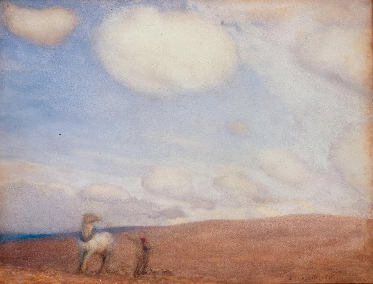 Arando nas Colinas de George Clausen