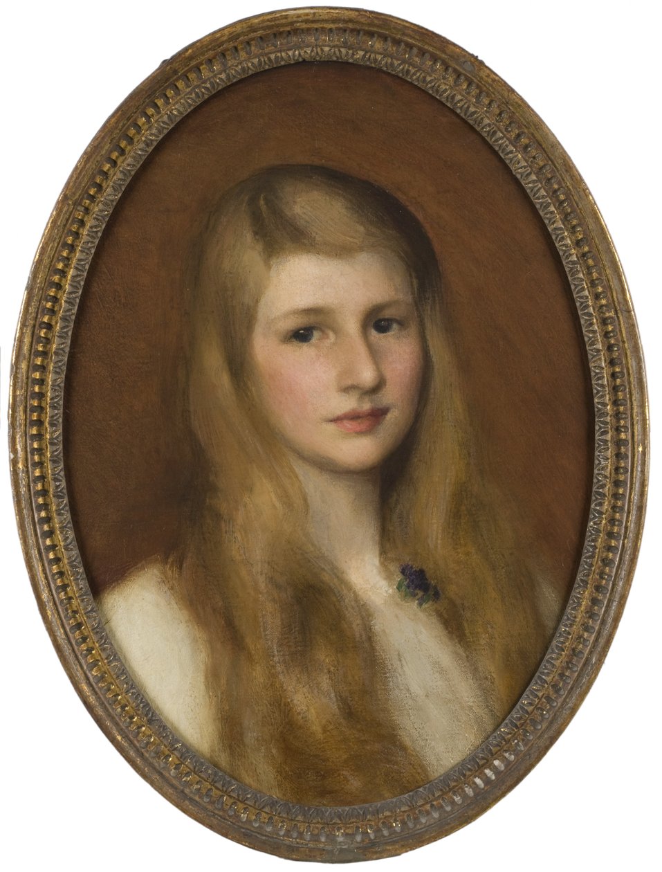 Retrato de Margaret Hilton de George Clausen