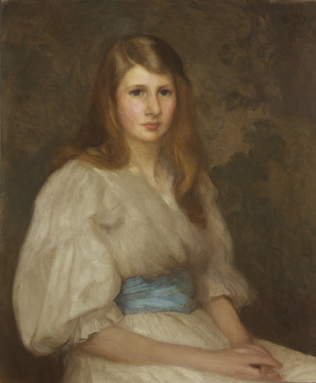 Retrato de Margaret Hilton Smith, 15 anos de idade de George Clausen