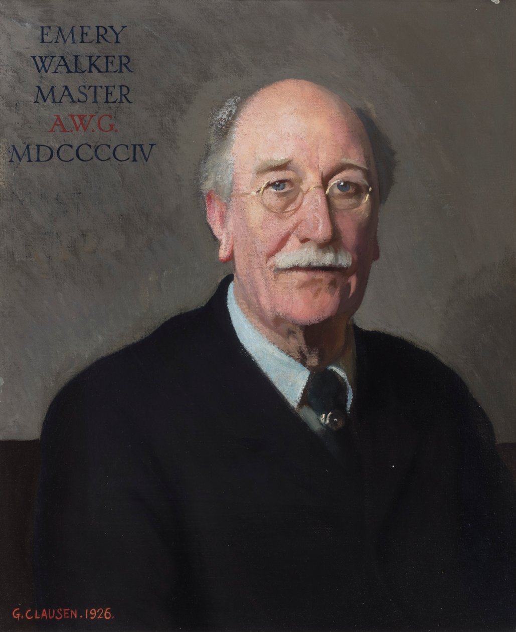 Retrato de Sir Emery Walker de George Clausen