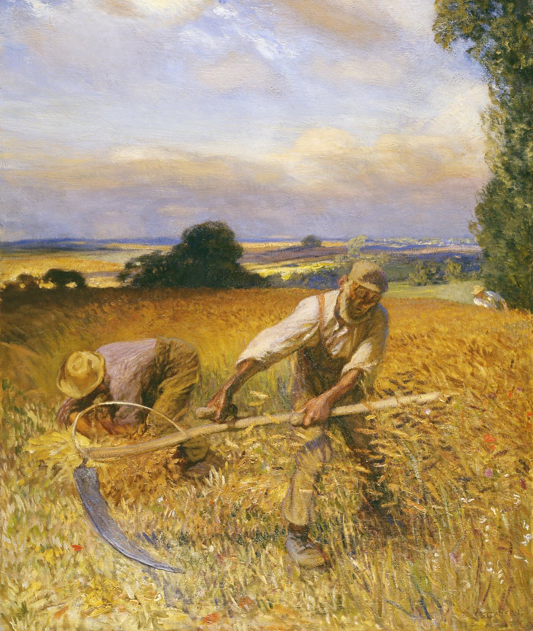 O Velho Ceifeiro de George Clausen