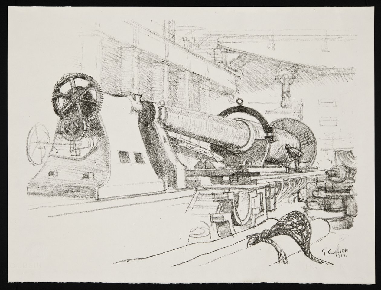 Virar uma arma grande de George Clausen