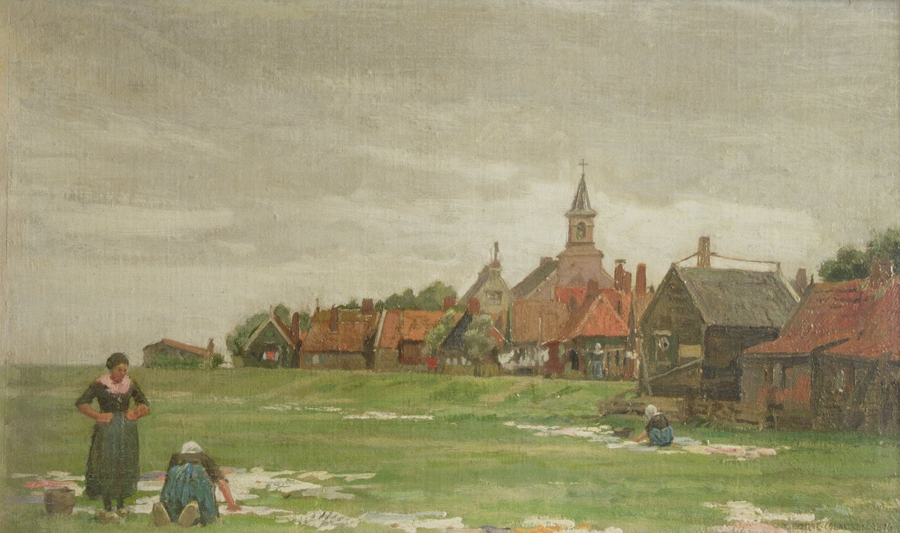 Lavadeiras, Holanda, 1876 (diretoria) de George Clausen