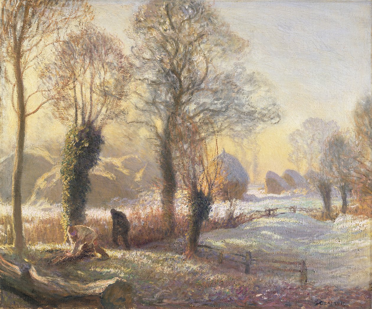 Manhã de inverno de George Clausen