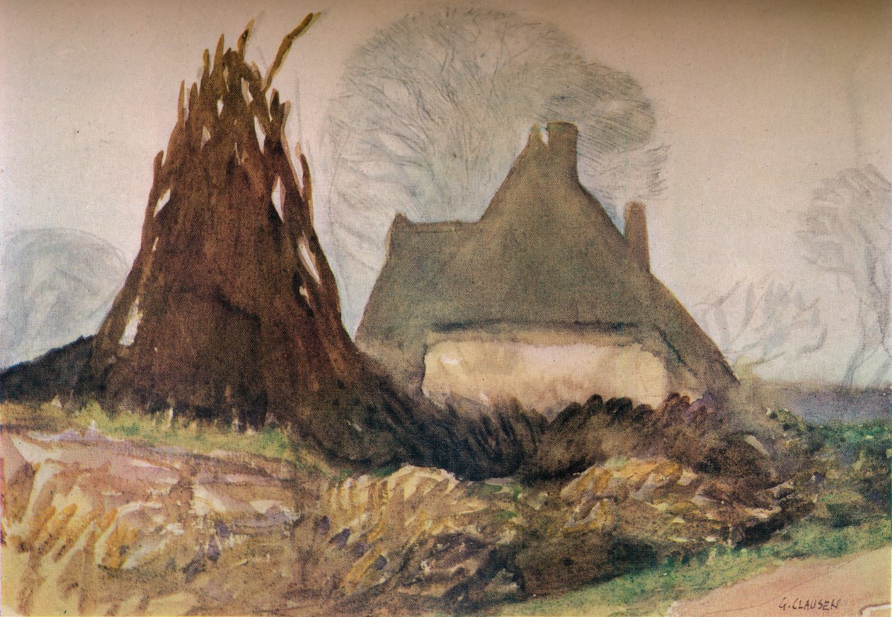 Woodmans Cottage, século c20th 1931 de George Clausen