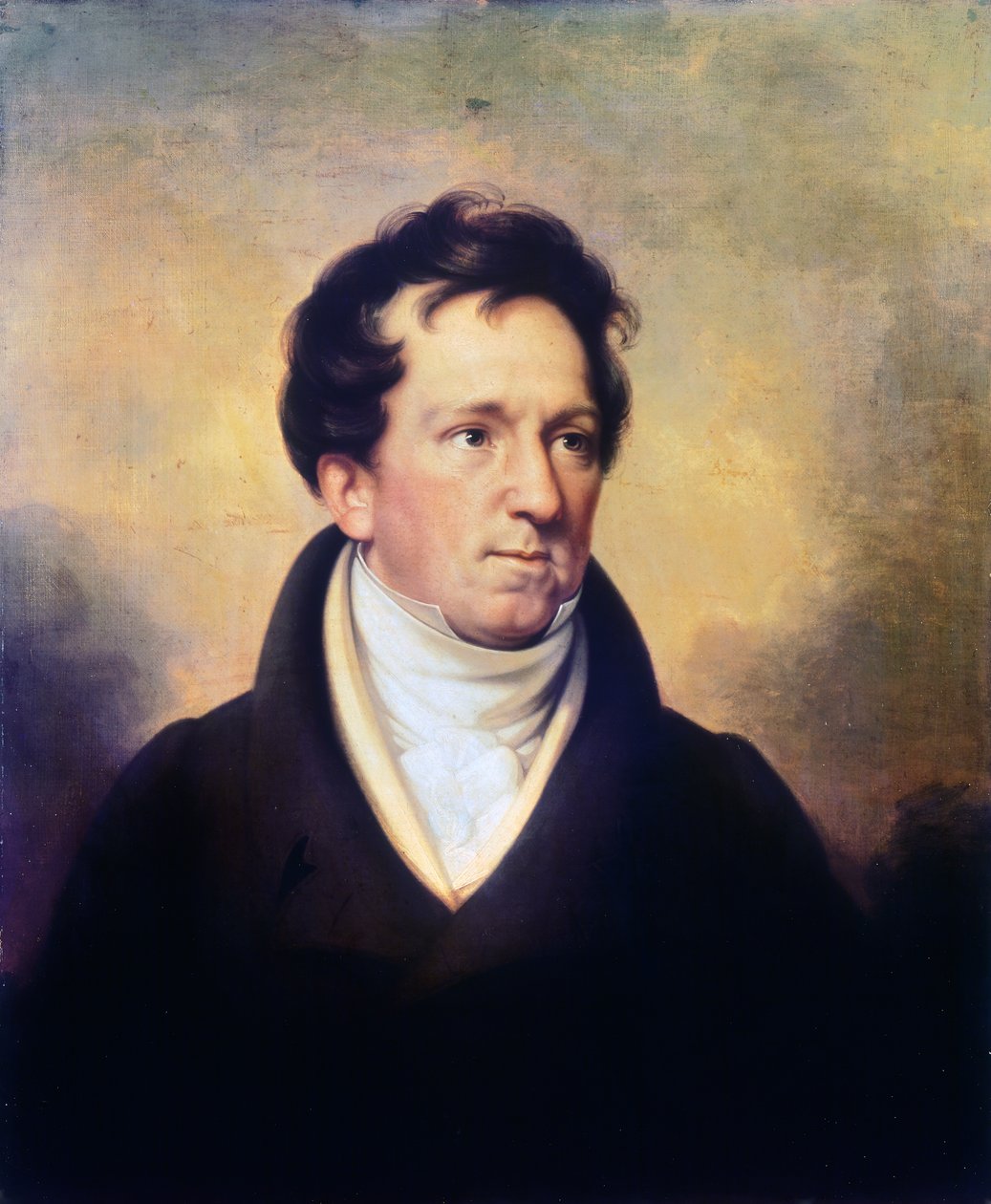 Retrato de Charles Mathews (1776-1835), actor e director de teatro inglês, pintura de George Clint (1770-1854), óleo sobre tela de George Clint