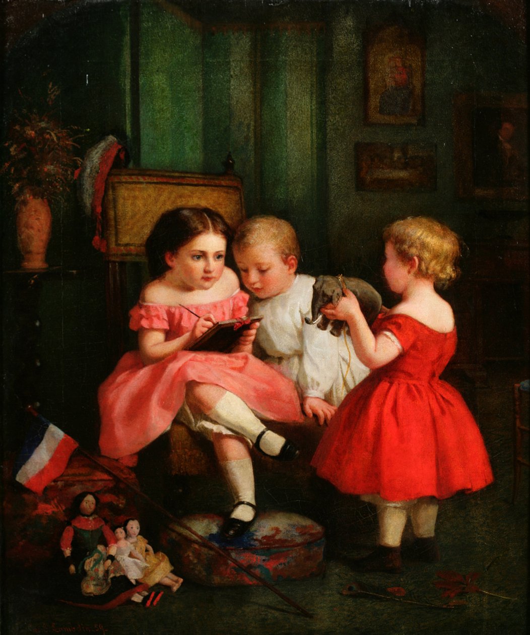 Desenhando o elefante, 1859 de George Cochran Lambdin